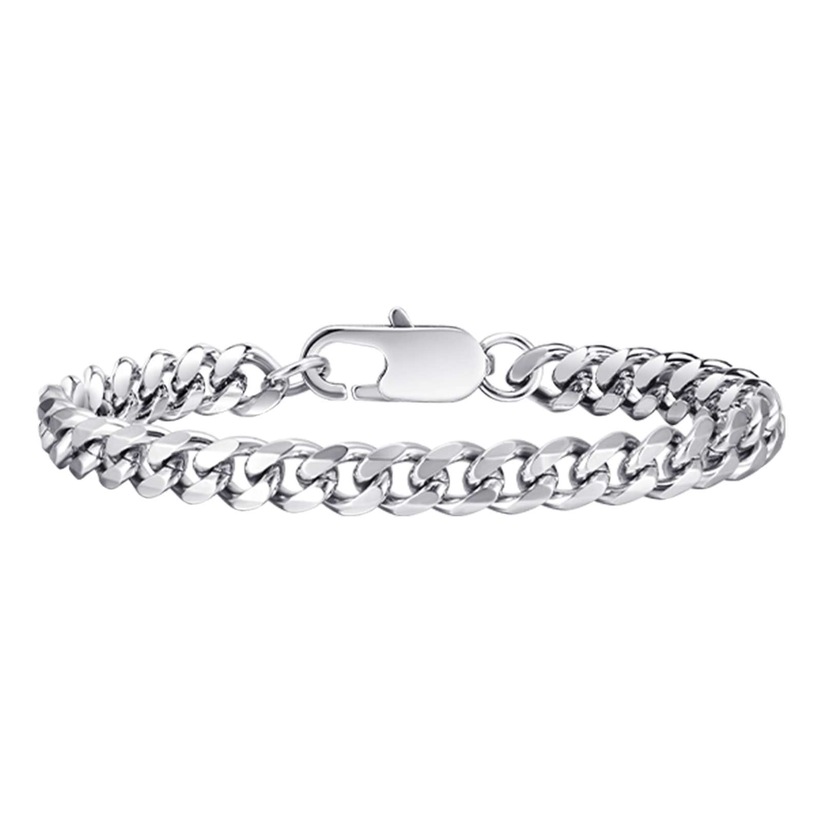 Cuban Chain Link Bracelet, 7mm – Stainless Steel Jewelry – Chain Supplyy