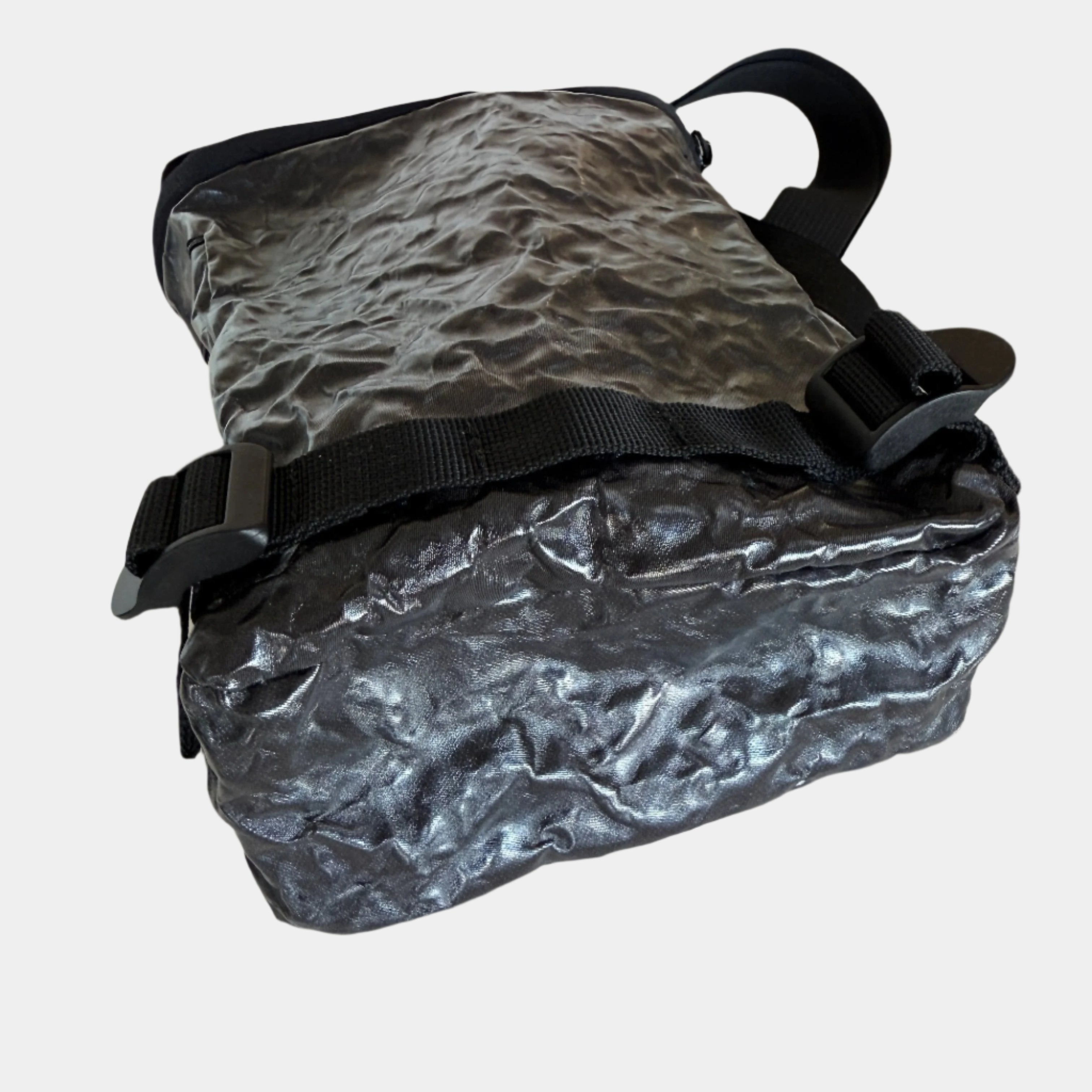 Metallic Utility Crossbody Bag