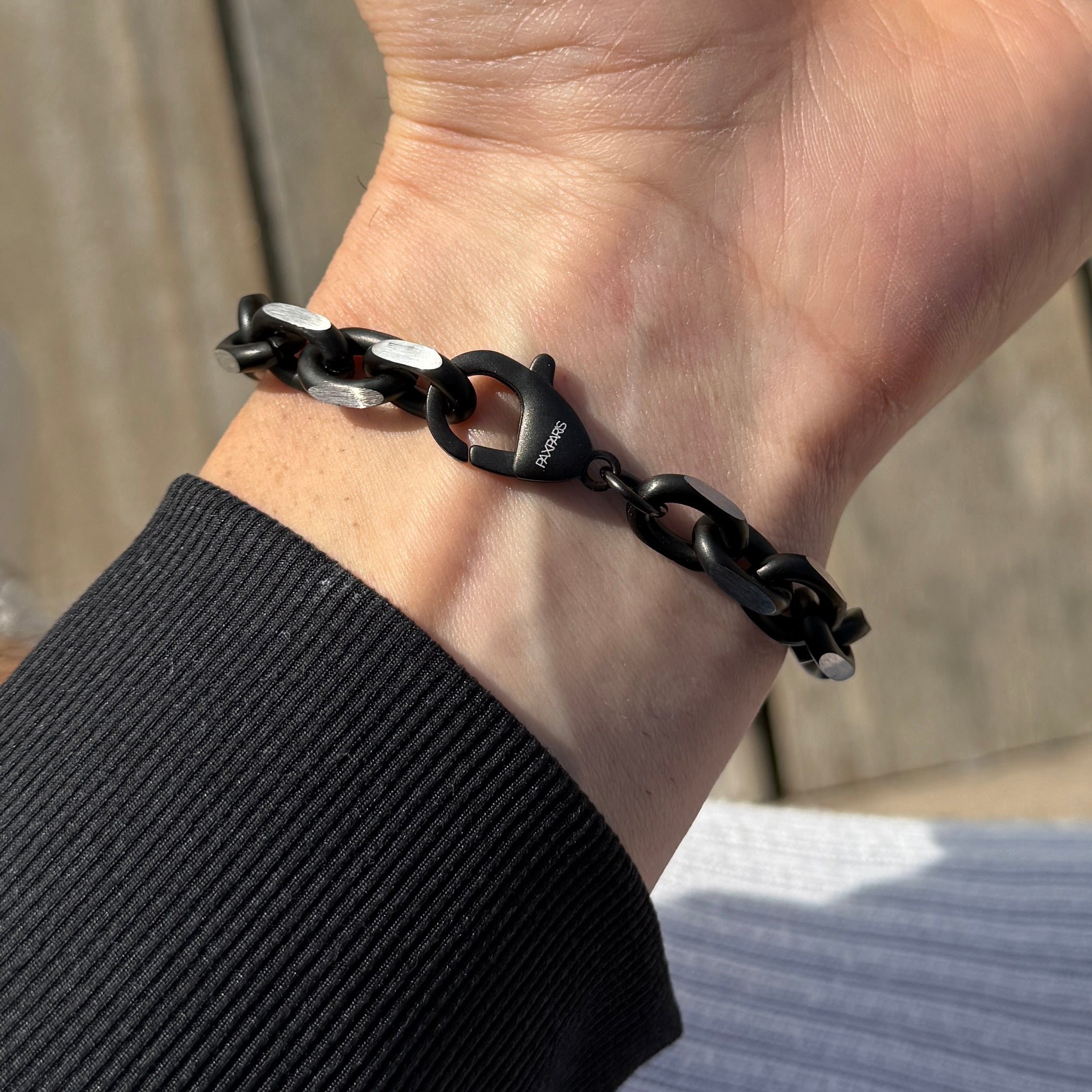 Black Chrome Link Bracelet
