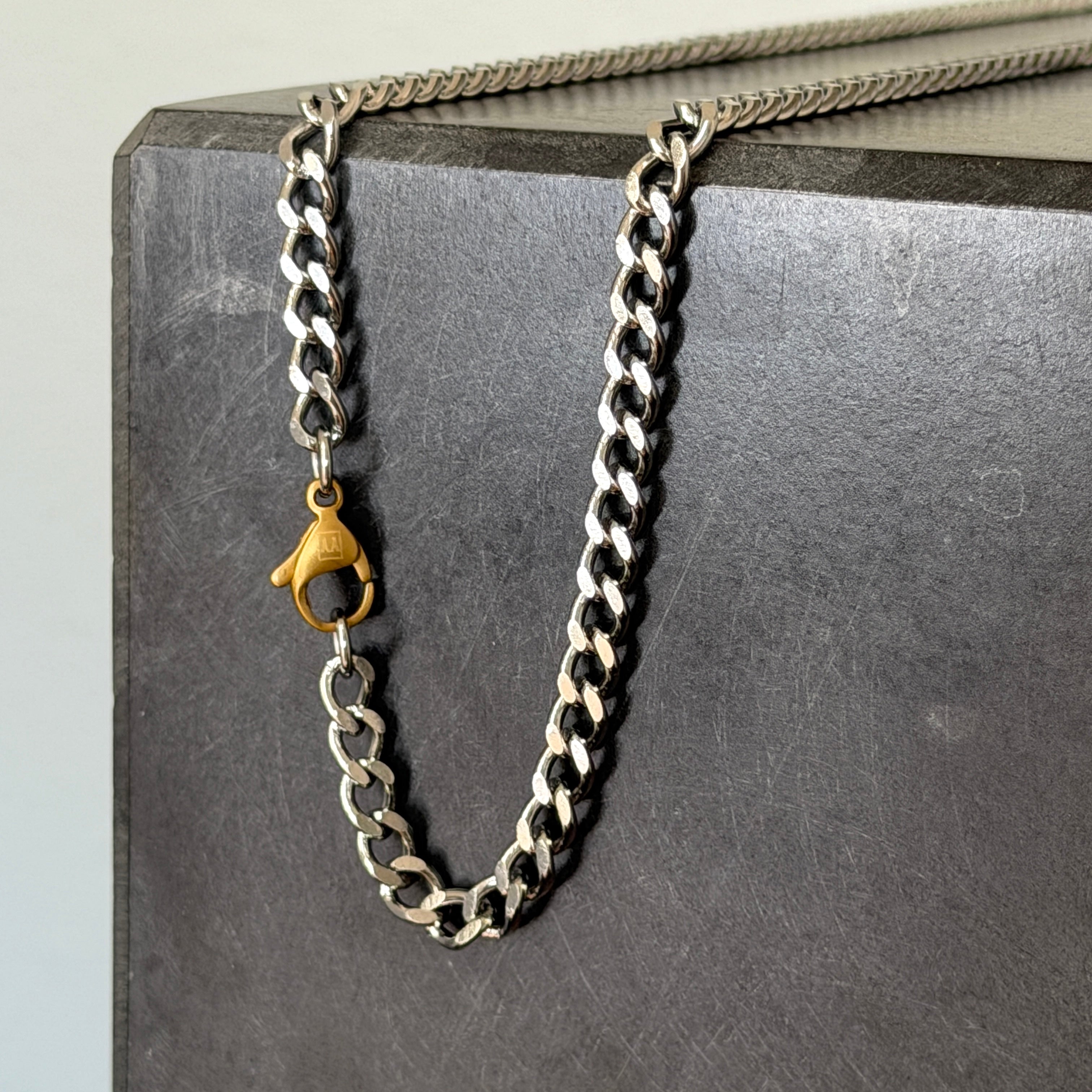 2 Cut Cuban Chain Necklace, 5.3mm