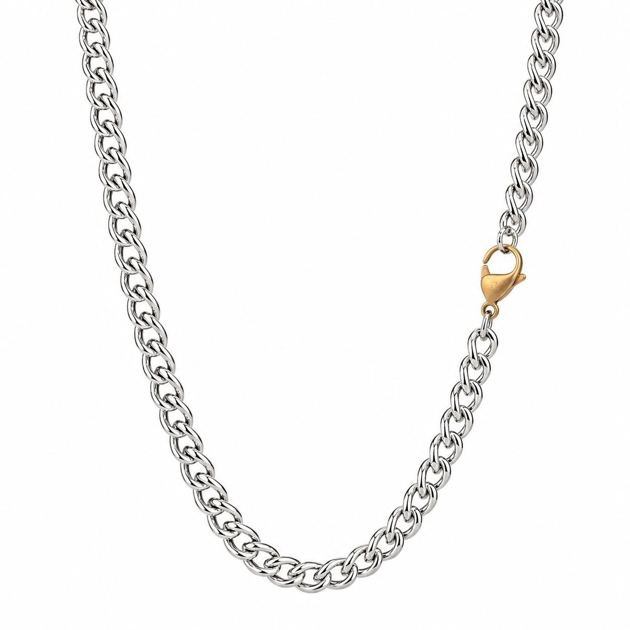 Round Chain Necklace, 7.4mm