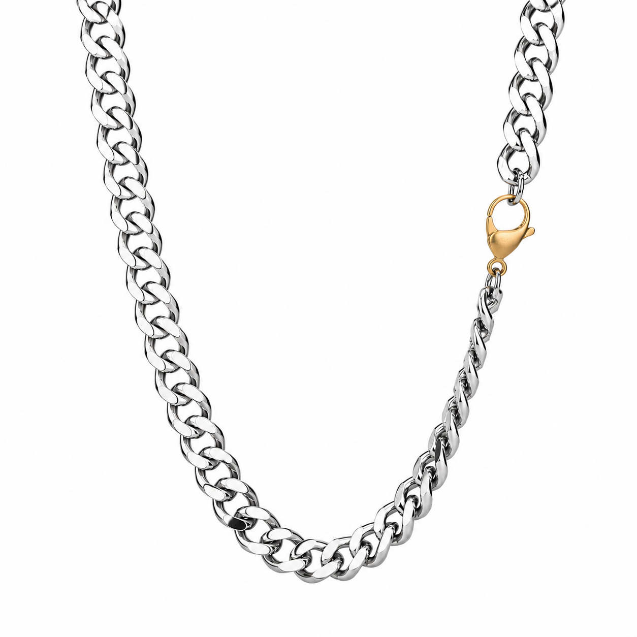 2 Cut Cuban Chain Necklace, 11.2mm