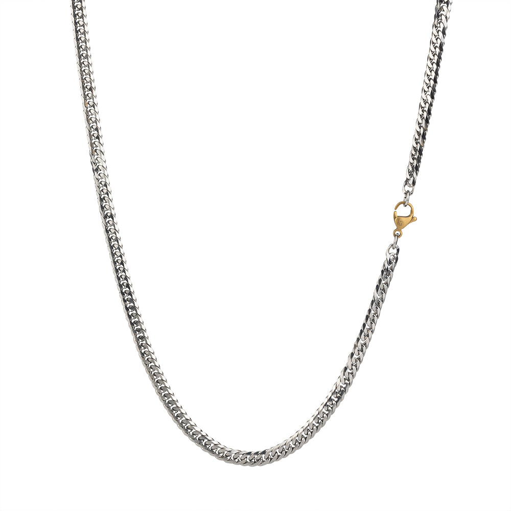 6 Cut Double Chain Necklace, 5.3mm
