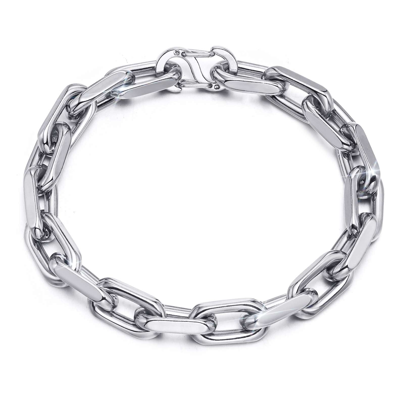 Oval Chain Link Bracelet, 7mm