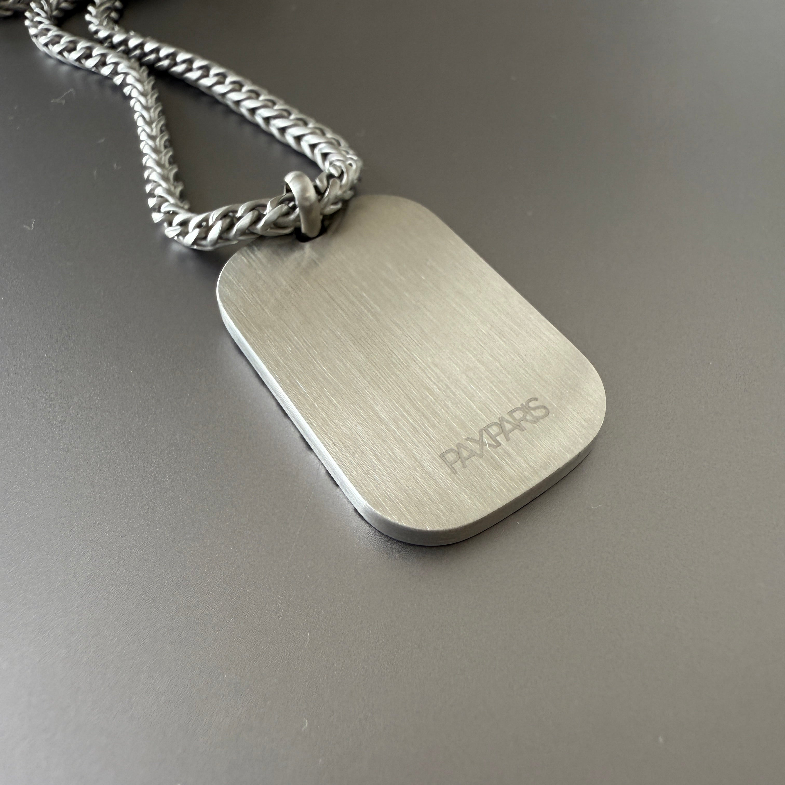 Chevron Dog Tag Pendant