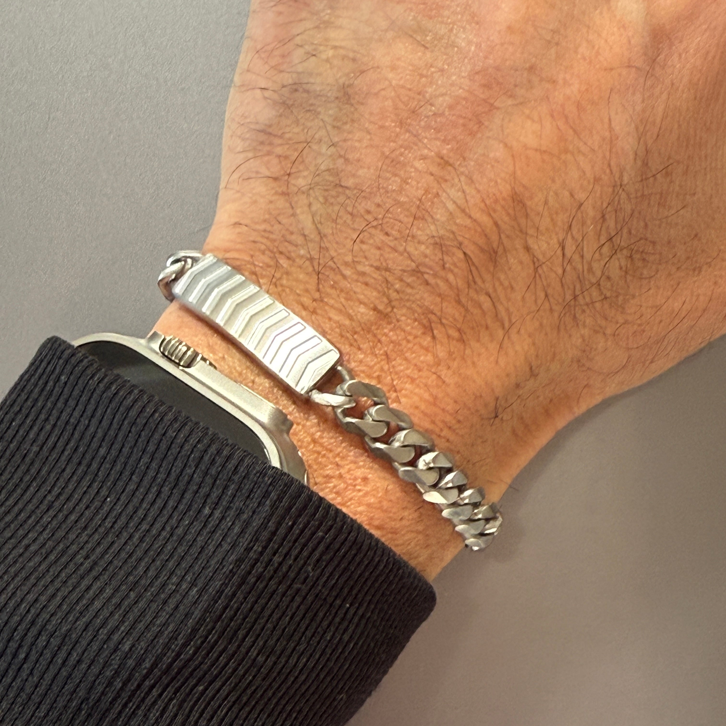 Chevron ID Curb Bracelet