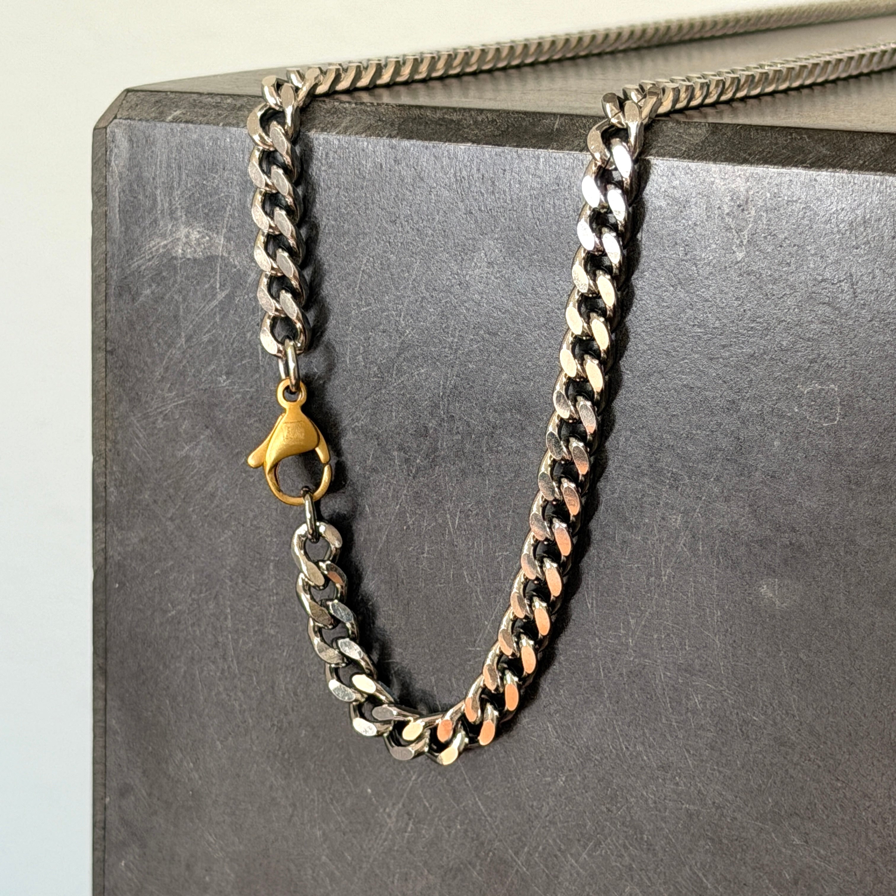 4 Cut Chain Necklace, 5mm