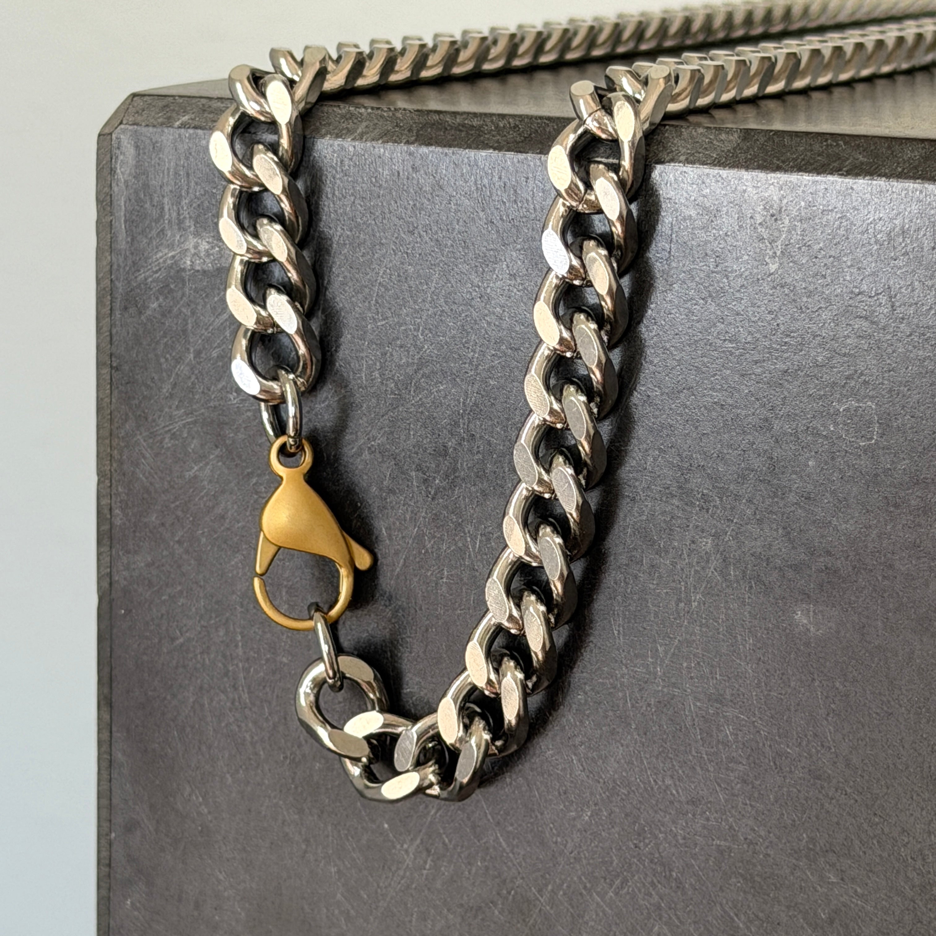 4 Cut Chain Necklace, 8.2mm