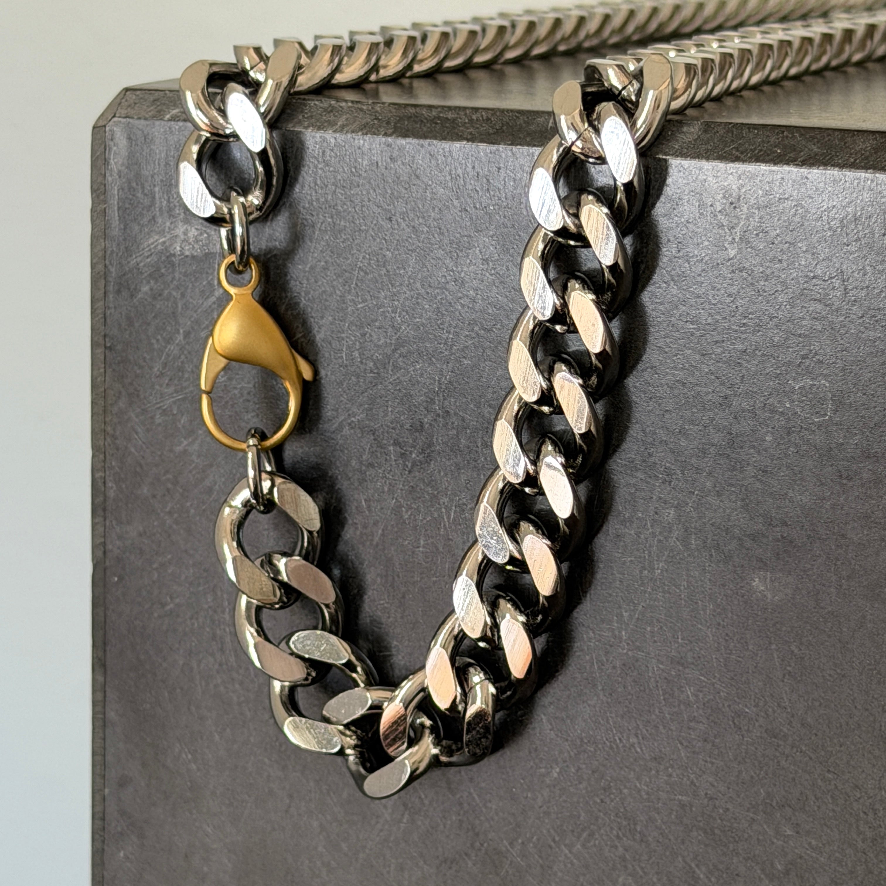 2 Cut Cuban Chain Necklace, 11.2mm