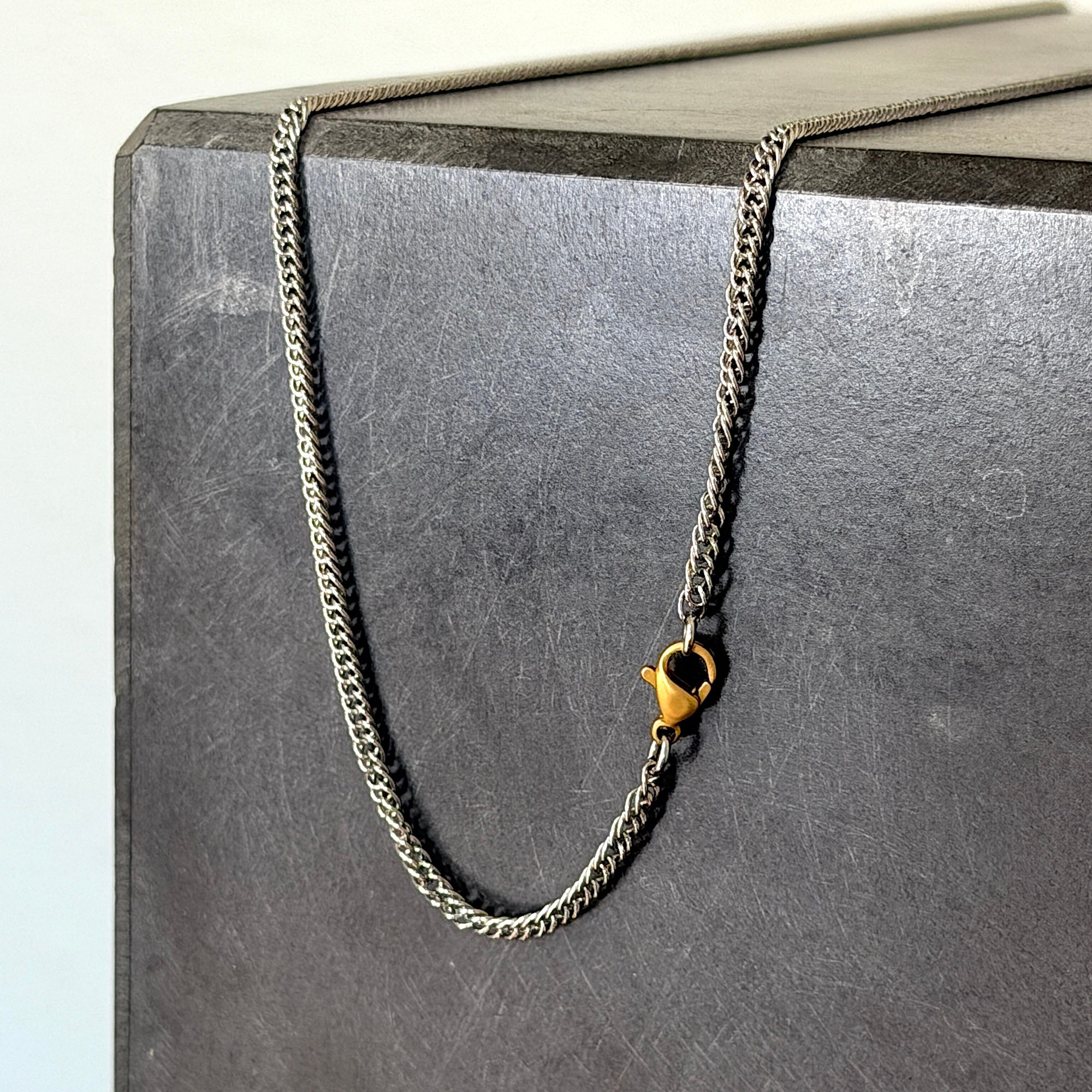 Double Chain Necklace, 3mm
