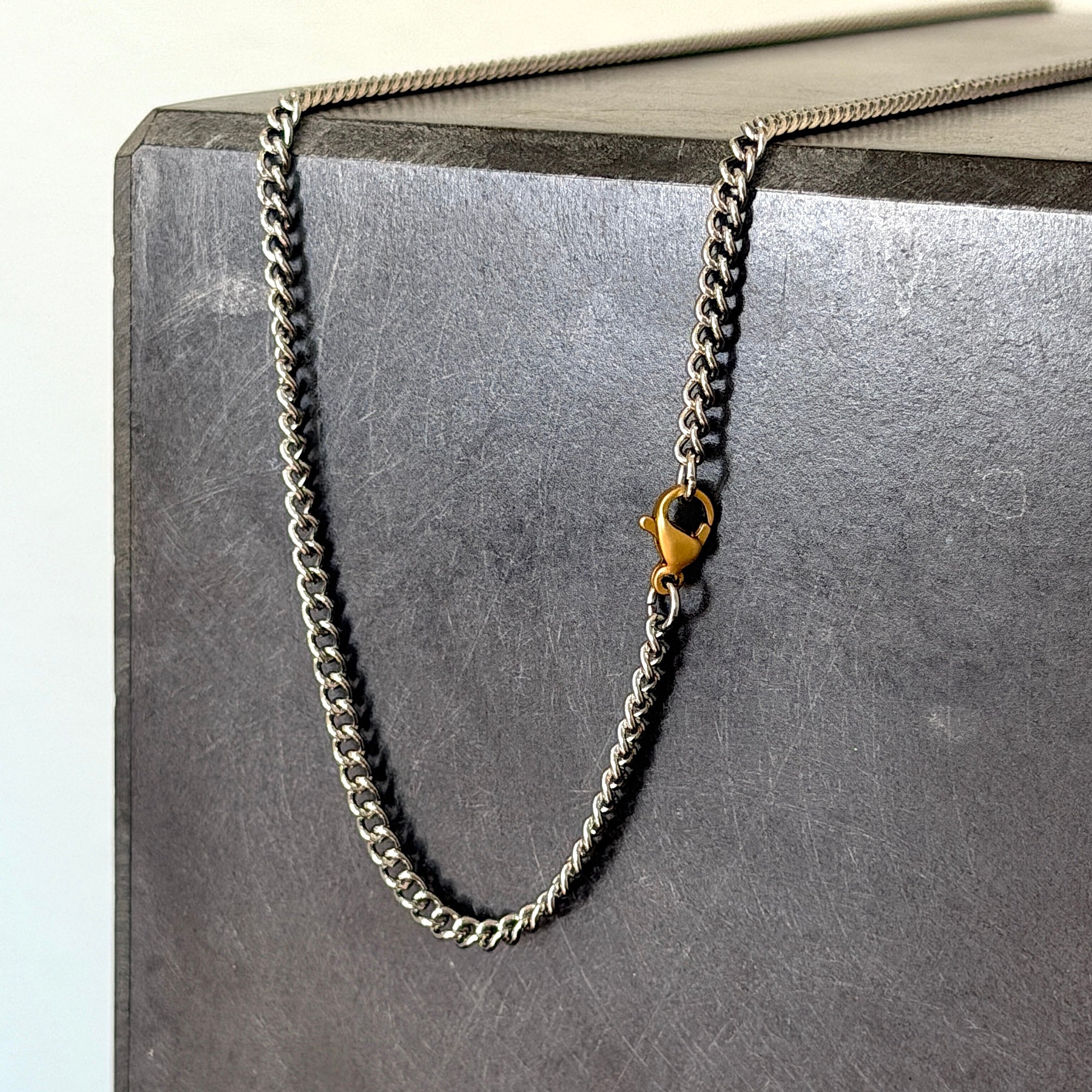Round Chain Necklace, 3mm