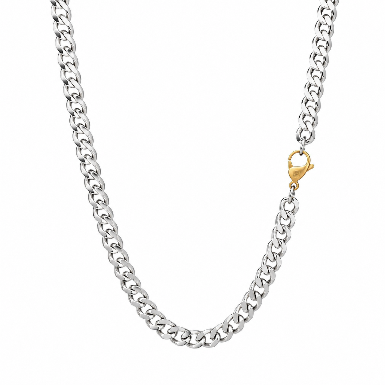 4 Cut Chain Necklace, 8.2mm