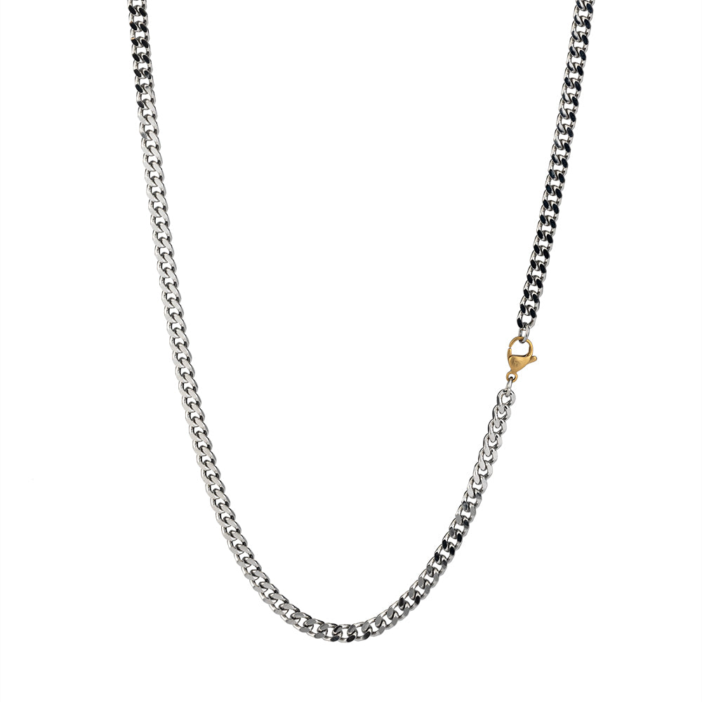 4 Cut Chain Necklace, 5mm