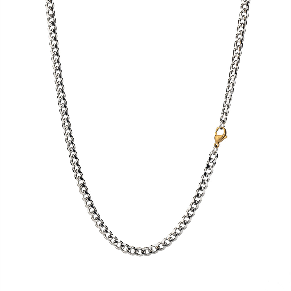 Round Double Chain Necklace, 5mm