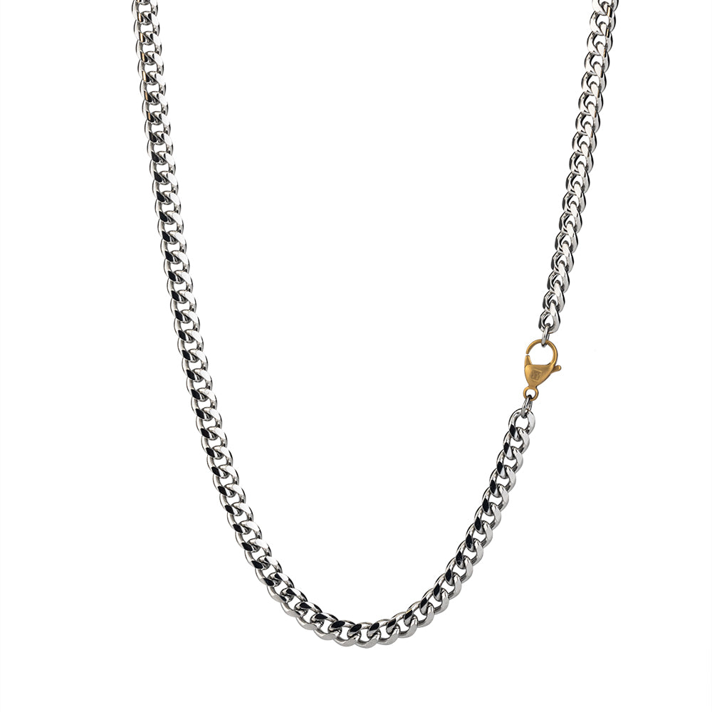 Round Double Chain Necklace, 6mm
