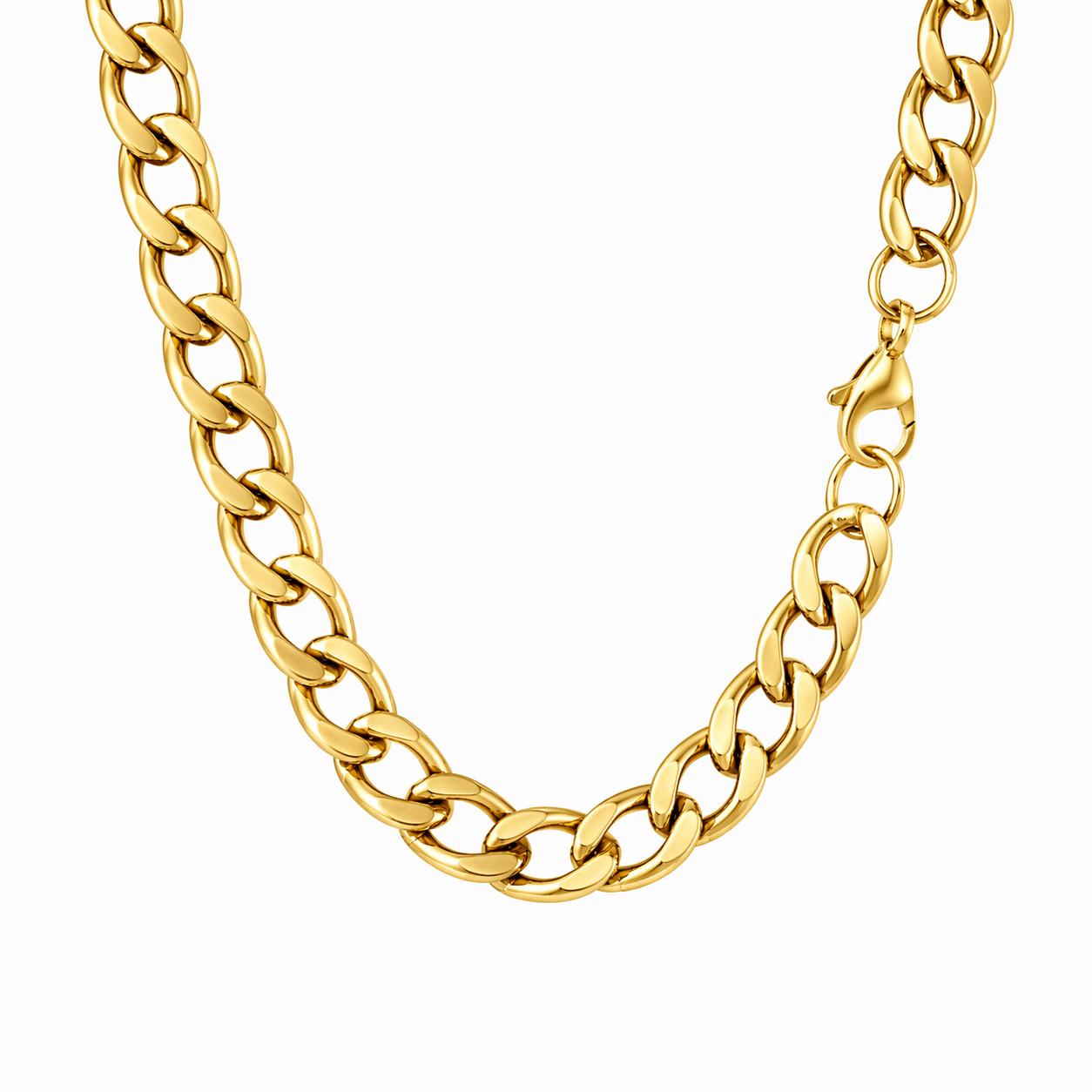 Rounded Curb Chain Necklace