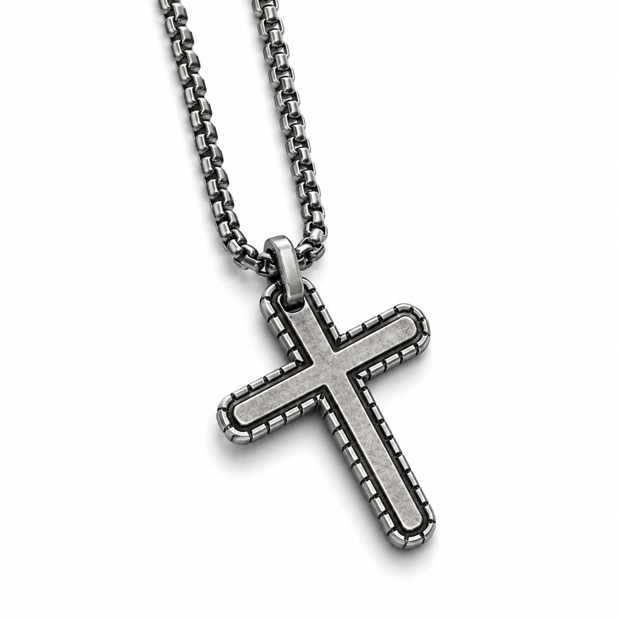 Textured Cross Pendant
